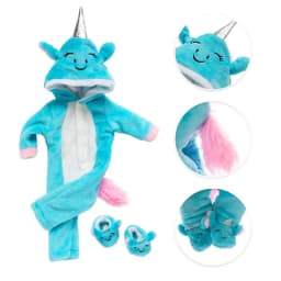 Cute Unicorn Outfit For 17 Inch Baby Doll 43cm New Born Baby Doll Clothes And Accessories