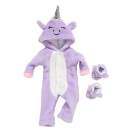 Cute Unicorn Outfit For 17 Inch Baby Doll 43cm New Born Baby Doll Clothes And Accessories