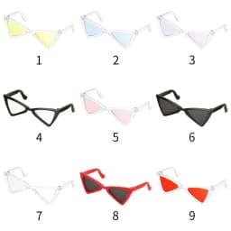 8.5cm Miniature Doll Sunglasses Pet Triangle Glasses Eyewear Eyeglasses For Blythe Doll Accessories Plush Doll Glasses Accessory
