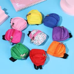 Doll Backpacks Doll Bags Mini Zipper Doll Backpacks Cute School Bags Doll Accessories Toy Supplies for Doll Play