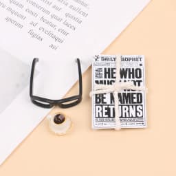 1:12 Dollhouse Miniature Newspaper Glasses Model Magazines Books + Aftertoon Tea DIY Doll House Dollhouse furniture Accessories