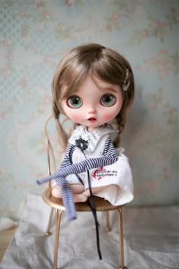 Blythes Doll Wig Fits in 1/6 9-10in Size Fashion New Cute Double Plait Imitation Mohair Hair Women Wig Styling Hair Brown Gold