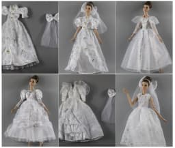 1 Set Doll Clothes 1:6 Scale Dress Outfit for 11.5 Inch 30cm Doll Many Style for Choice Gifts for Girls Doll Accessories #8