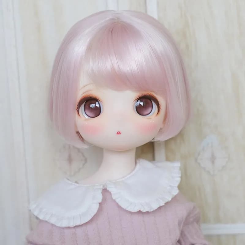 1/3 1/4 1/6 1/8 High Temperature Short Cute Style Wire Bjd Wig Hair
