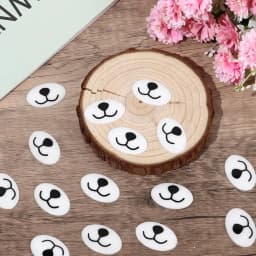 10pcs Kawaii Doll Eyes Cartoon Safety Eyes Nose DIY Cute Bear Mouth DIY Dog Animal Puppet Nose Doll Accessories
