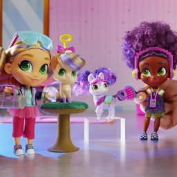 Original Series 1 Hairdorables Pets Set Surprise Doll Playset Hair Version Doll Collectible Anime Figure Dolls Toys For Girls