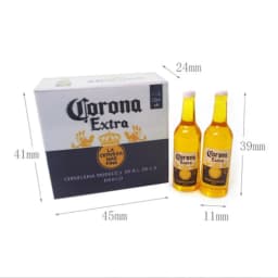 1Set 1:12 Dollhouse Miniature Corona Beer Case Model DIY Kid Toy Accessories Simulation Life Scene