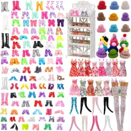 30 Different High Heel Shoes Boots For Babi Doll Clothes Accessories Girl's Toys Birthday Gift