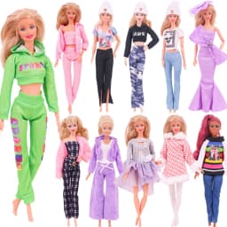 30CM Doll Clothes Outfit Dress Fashion Coat Hats Top Pants Clothing For 1/6 BJD Doll Clothes Doll Accessories Girl`s Toy Gifts
