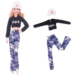 30CM Doll Clothes Outfit Dress Fashion Coat Hats Top Pants Clothing For 1/6 BJD Doll Clothes Doll Accessories Girl`s Toy Gifts