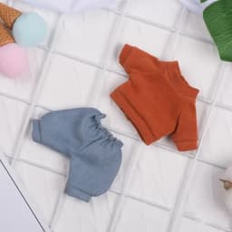 16cm Doll Clothes High-end Dress Up Mini Cute Dolls Skirt Suit Jeans Pants T-shirt Skirt Suit Kids Gift Toy DIY Doll Accessories