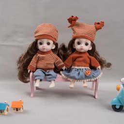 16cm Doll Clothes High-end Dress Up Mini Cute Dolls Skirt Suit Jeans Pants T-shirt Skirt Suit Kids Gift Toy DIY Doll Accessories