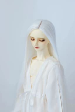 BJD/SD Doll Wig 1/3 1/4 1/6 Girls Boys Elegant High Temperature Silk White Black Green Long Straight Hair Gifts Doll Accessories