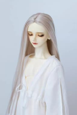 BJD/SD Doll Wig 1/3 1/4 1/6 Girls Boys Elegant High Temperature Silk White Black Green Long Straight Hair Gifts Doll Accessories