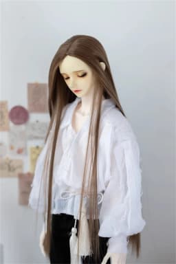 BJD/SD Doll Wig 1/3 1/4 1/6 Girls Boys Elegant High Temperature Silk White Black Green Long Straight Hair Gifts Doll Accessories