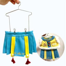 5pcs Doll Accessories Cute Mini Doll Dress Clothes Hangers Dollhouse Furniture Metal Doll Hangers