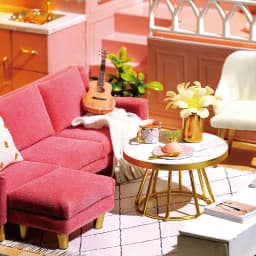 3D Wooden Mini Doll Houses DIY Small House Kit 3D Puzzle Assembly Building with Furniture Kit Toys Dollhouse Birthday Gifts