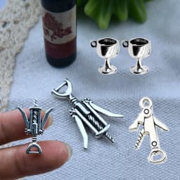 Mini Wine Bottle Opener/Goblet/Pot Miniature Corkscrew Model For OB11 BJD Doll House Kitchen Decoration Dollhouse Accessories