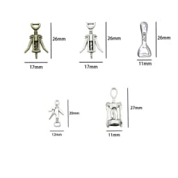 Mini Wine Bottle Opener/Goblet/Pot Miniature Corkscrew Model For OB11 BJD Doll House Kitchen Decoration Dollhouse Accessories