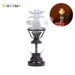 1:12 Dollhouse Miniature LED Light Candlestick Lamp Desk Lamp Home Lighting Model Furniture Decor Toy Doll House Accessories