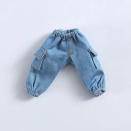 Dolls Long Overalls Doll Clothes Pant for 1/11 1/12 Doll Long Jeans Accessories Clothing Doll Pants Clothing Accessories