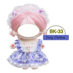 Cute Dress Up JK Uniform Clothes for 20cm Cotton Plush Anime Cartoon Doll Dresses Clothing Skirt Suit Socks Toy Accessories Gift