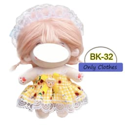 Cute Dress Up JK Uniform Clothes for 20cm Cotton Plush Anime Cartoon Doll Dresses Clothing Skirt Suit Socks Toy Accessories Gift