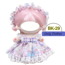 Cute Dress Up JK Uniform Clothes for 20cm Cotton Plush Anime Cartoon Doll Dresses Clothing Skirt Suit Socks Toy Accessories Gift