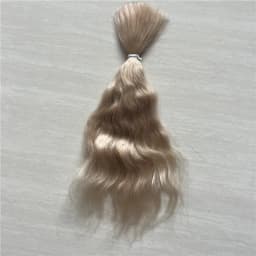 New Red Purple Pink Brown Colors Reborn Doll Pure Mohair Handrooted Top Quality Mohair Wigs for BJD SD 1/12 Dolls Hair Accessory