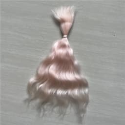 New Red Purple Pink Brown Colors Reborn Doll Pure Mohair Handrooted Top Quality Mohair Wigs for BJD SD 1/12 Dolls Hair Accessory