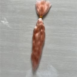 New Red Purple Pink Brown Colors Reborn Doll Pure Mohair Handrooted Top Quality Mohair Wigs for BJD SD 1/12 Dolls Hair Accessory