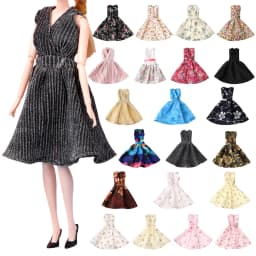 2022 Doll Dress Fashion Girl Floral Clothes ​Handmade Girl Clothes Doll Floral Dresses DIY Gift Toys For 30cm Doll Accessories
