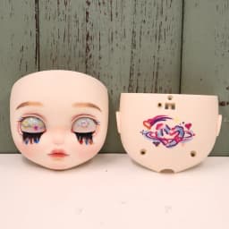 ICY DBS OOAK Blyth doll Hand-Painted Face Plate Including Back Plate Screws Lips carved 1/6 BJD Anime Girl