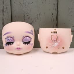 ICY DBS OOAK Blyth doll Hand-Painted Face Plate Including Back Plate Screws Lips carved 1/6 BJD Anime Girl