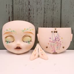 ICY DBS OOAK Blyth doll Hand-Painted Face Plate Including Back Plate Screws Lips carved 1/6 BJD Anime Girl