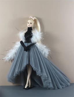Handmade BABI Doll Clothes Dress Gown for 11.5 inch doll&body 1/6