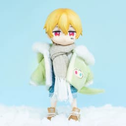 Ob11 Coat Corduroy Rabbit Ear Down Jacket Cotton-Padded Jacket Doll Clothes Doll Toy For Gsc P9 1/12 Bjd Baby Dress Molly