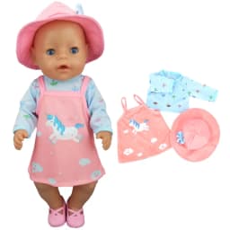 43cm Baby Doll Clothes Camouflage Coat 18 Inch Doll Jacket Children Gift Toys Outfit