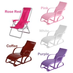 Mini Doll Beach Chair Foldable Deckchair 1:6 Scale Playing House Garden Bench Dollhouse Furniture Toy Accessories Gifts