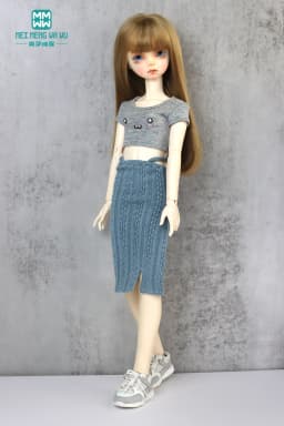 BJD Doll Clothes for 28-60CM 1/3 1/4 1/6 SD DD YOSD Toys Ball Jointed Fashion T-Shirt Doll Accessories Girl Gift