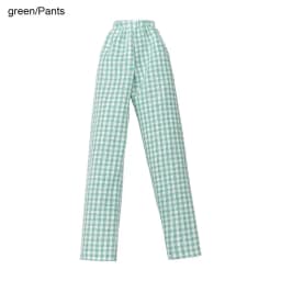1/6 Princess Doll Clothes Fashion Denim Slacks Sleeveless T-suit Casual Pants Denim Grid Daily Wear Accessories Doll Clothing