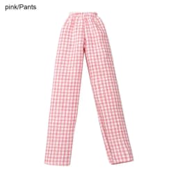 1/6 Princess Doll Clothes Fashion Denim Slacks Sleeveless T-suit Casual Pants Denim Grid Daily Wear Accessories Doll Clothing