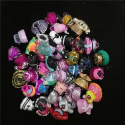 5/10/20pcs / Lot Glitter Dress Clothes Lols Original Dolls Accessory for 8cm Sister Mini Outfits Kid Girls Toy Gift Randomly