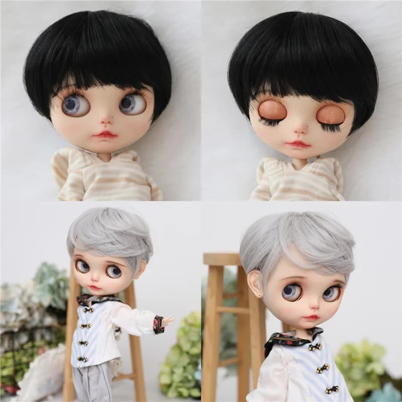 9-10 inch Blyth Qbaby Amydoll Wig Collection Of Short Hair