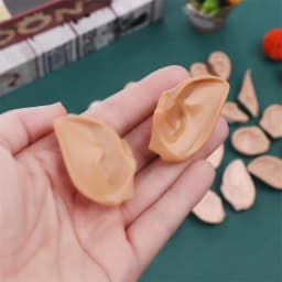 blyth doll icy toy ears toy white natural tan dark and super black skin, only ears no doll