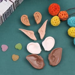 blyth doll icy toy ears toy white natural tan dark and super black skin, only ears no doll