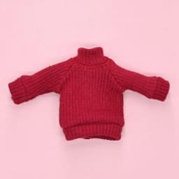 1/12 Doll Clothes Knitted High Collar Sweater For 1/11 BJD Dolls Accessories Fashion ob11 Dolls Tops Bottoming Pullover