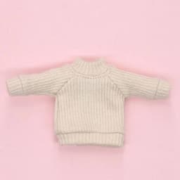 1/12 Doll Clothes Knitted High Collar Sweater For 1/11 BJD Dolls Accessories Fashion ob11 Dolls Tops Bottoming Pullover