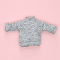 1/12 Doll Clothes Knitted High Collar Sweater For 1/11 BJD Dolls Accessories Fashion ob11 Dolls Tops Bottoming Pullover