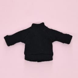1/12 Doll Clothes Knitted High Collar Sweater For 1/11 BJD Dolls Accessories Fashion ob11 Dolls Tops Bottoming Pullover